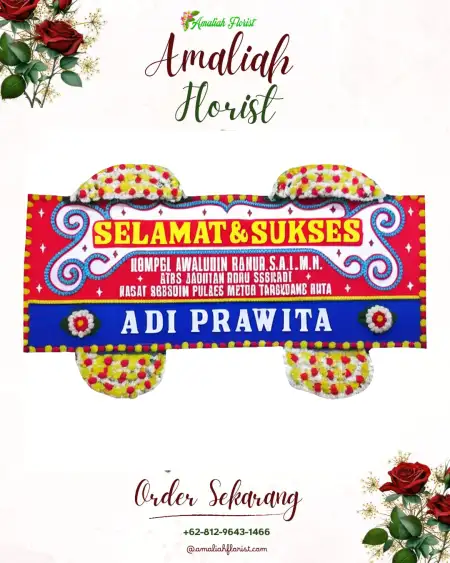 Papan Bunga Ucapan Selamat Panduman